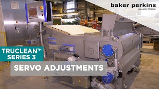 Baker Perkins TruClean™ Series3 Rotary Moulder Servo Adjustments [upl. by Ymiaj766]