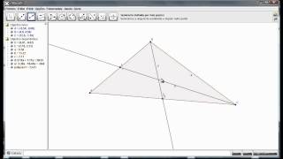 Baricentro de Um Triângulo  Geogebra [upl. by Sherrod597]