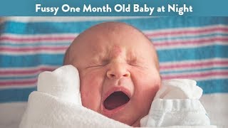 Fussy One Month Old Baby at Night  CloudMom [upl. by Yanahs]