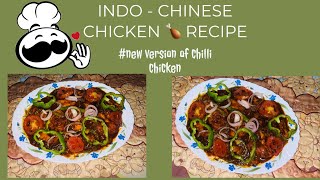 Indo  Chinese chicken recipe new version of chilli chicken [upl. by Maurreen663]