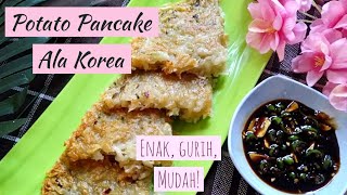 Resep Potato Pancake Pancake Kentang ala Korea  Enak Gurih Dan Mudah [upl. by Samal39]