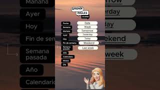 Vocabulario de Fechas y Tiempo en Inglés Días Meses y Más 🗓️ inglesfacil [upl. by Colburn]