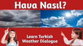 Learn Turkish Fun Weather Dialogue with English Translation turkishvocabulary [upl. by Ardyth]