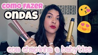 Cachos e ondas com chapinha   dicas para fixar as ondas [upl. by Pollyanna]