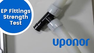 Uponor Engineered Polymer EP Fittings Strength Test [upl. by Ihculo]