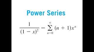 Power Series Expansion for 11x2 Using Geometric Series Pattern and Derivative [upl. by Sudaorb]