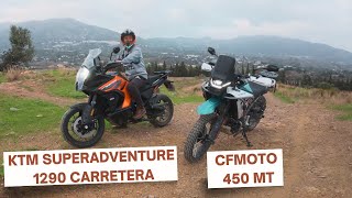 Tercera prueba de OFFROAD con la 450 MT y una Superadventure 1290 de Carretera 😂 [upl. by Anatniuq]