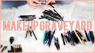 EYELINER COLLECTION  Makeup Graveyard [upl. by Ahsinelg]