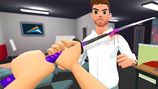 Testing NEW Weapons on the Office Ragdolls  Frenzy VR Gameplay Sandbox [upl. by Adnohsal403]