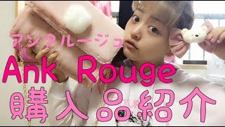 【購入品ampノベルティ】Ank Rouge（アンクルージュ）の購入品紹介♡ [upl. by Nomae655]