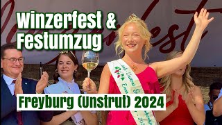 Winzerfest mit Festumzug Freyburg Unstrut 2024 [upl. by Aerbma]