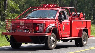 New Jersey Forest Fire Service B1 Responding 82123 [upl. by Verine749]