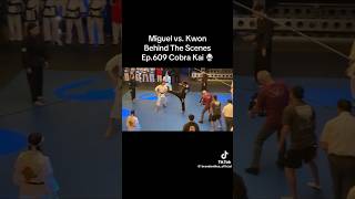 Miguel and Kwon behind the scene fight cobrakai [upl. by Claman]