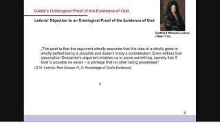 1 Ontological argument Godel Anselm Leibnitz Intro [upl. by Weywadt452]