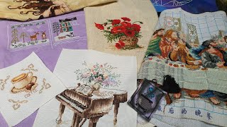 Proyectos terminados y comenzados en 2021 Flosstube Cross Stitch Punto de Cruz [upl. by Eisej643]