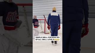 Simple drill for goalies of all skill levels😅 [upl. by Enobe]