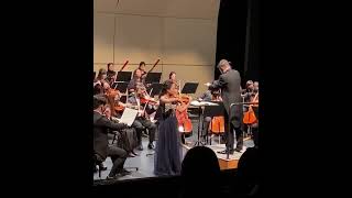 Johannes Brahms Concerto for Violin and Orchestra II Adagio live clip 1 Belle Ting Violin 丁章媛 [upl. by Jerroll639]