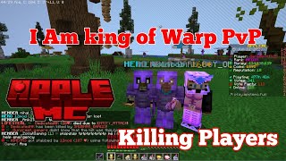 KILLING PLAYERS IN WARP PVP in apple mc  lifesteal smp [upl. by Seedman947]