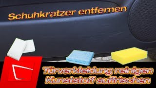 Was hilft wirklich bei Schuhstriemen Türinnenverkleidung Kunststoff reinigen und auffrischen [upl. by Akerue]