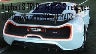 Asphalt 8 AirborneSpeed hack1300kmh with TRION NEMESIS [upl. by Leighland]