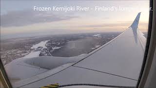 Tui Santa flight landing in Rovaniemi Lapland [upl. by Geoffrey]