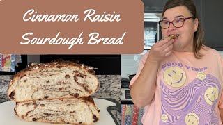 Cinnamon Raisin Sourdough Bread  MY WAY 😊 [upl. by Nyrahtak]