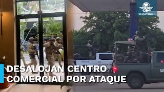 Reportan enfrentamiento cerca de Fiscalía en Sinaloa atacan residencia y desalojan plaza comercial [upl. by Elnore]