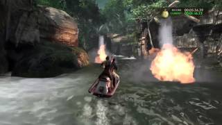 Uncharted drakes fortune Remastered Chapter 12 SPEED RUN TROPHY Gameplay PS4 [upl. by Nosnah]