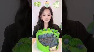 Asmr🍰Eating Matcha Cream Cake🍰 Soft And Waxy Sound 크림丨먹방丨Mukbang丨Satisfying丨Eatings [upl. by Ahsim]