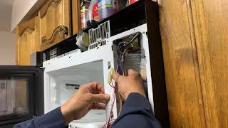 How to replace switch on GE Spacemaker microwave [upl. by Nosde932]