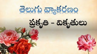 ప్రకృతి వికృతి పదాలుTelugu GrammarLearn Prakruti Vikruti PadaluPrakruti Vikruti Words [upl. by Bowes]