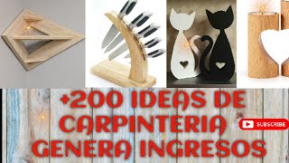 200 Ideas de madera que puedes hacer para vender y Generar Ingresos 🔥💰 [upl. by Rodmun]