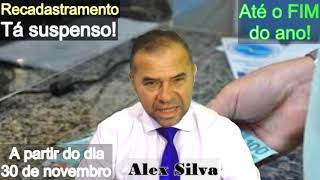 Atenção Recadastramento está suspenso até o fim do ano Publicação dia 30 de novembro Entenda [upl. by Haines]