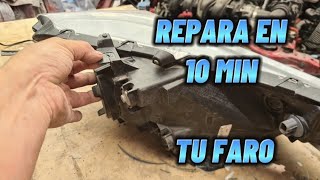 Como reparar tu faro en 10 min  Sr Custom [upl. by Ahsertal667]