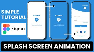 Easy Splash Screen Animation using FIGMA  FIGMA [upl. by Samale830]