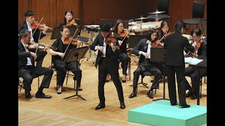 YuChien Benny Tseng plays Brahms Violin Concerto in D Major [upl. by Auqenes]