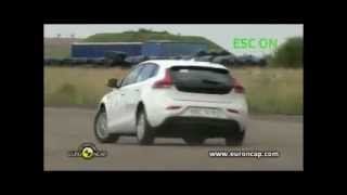 EuroNCAP Agosto 2012 Volvo V40 control de estabilidad [upl. by Ellehsad]