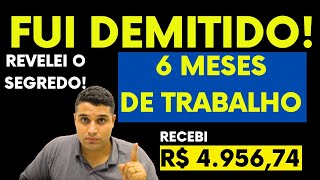 FUI DEMITIDO COM 6 MESES DE TRABALHO QUANDO SERÁ QUE EU RECEBI GUIA DE DEMISSÃO SEM JUSTA CAUSA [upl. by Foster53]