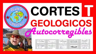 CORTES GEOLOGICOS 😎⛏ AUTOCORREGIBLES ✅ RESUELTOS 🆒️💯🔝 [upl. by Tenay]