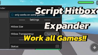 ROBLOX SCRIPT Hitbox Expander Work All Games [upl. by Ahsek]