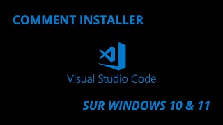 Comment télécharger et installer vs code [upl. by Yelnats61]