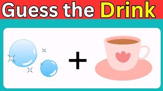 Guess The Drink By Emoji  Emoji Quiz [upl. by Palm287]