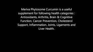 Meriva Phytosome Curcumin health benefits [upl. by Eicarg]