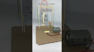 Two Cylinder Engines  dc motor project tech youtubeshort [upl. by Samale]