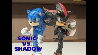 Sonic Vs Shadow  Sonic Movie 3 Stop Motion [upl. by Gean]