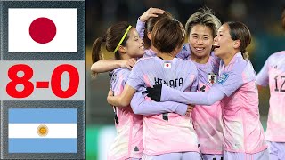 Japan vs Argentina Highlights  Womens Football Friendly [upl. by Buerger74]