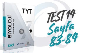 Test 14 Sitoplazma ve Organeller  Oxi Serisi Biyoloji  OksijenYayınları [upl. by Relyuc142]