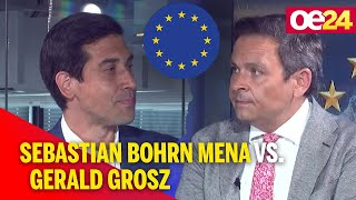 EUWahl 2024 Sebastian Bohrn Mena vs Gerald Grosz  1630 [upl. by Jez]