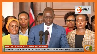 President Ruto announces countrywide antifemicide campaign [upl. by Delwyn]