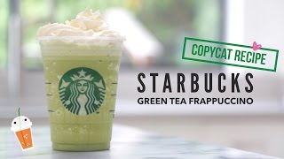 How to Make Starbucks Green Tea Frappuccino  Copycat Recipe [upl. by Landry]